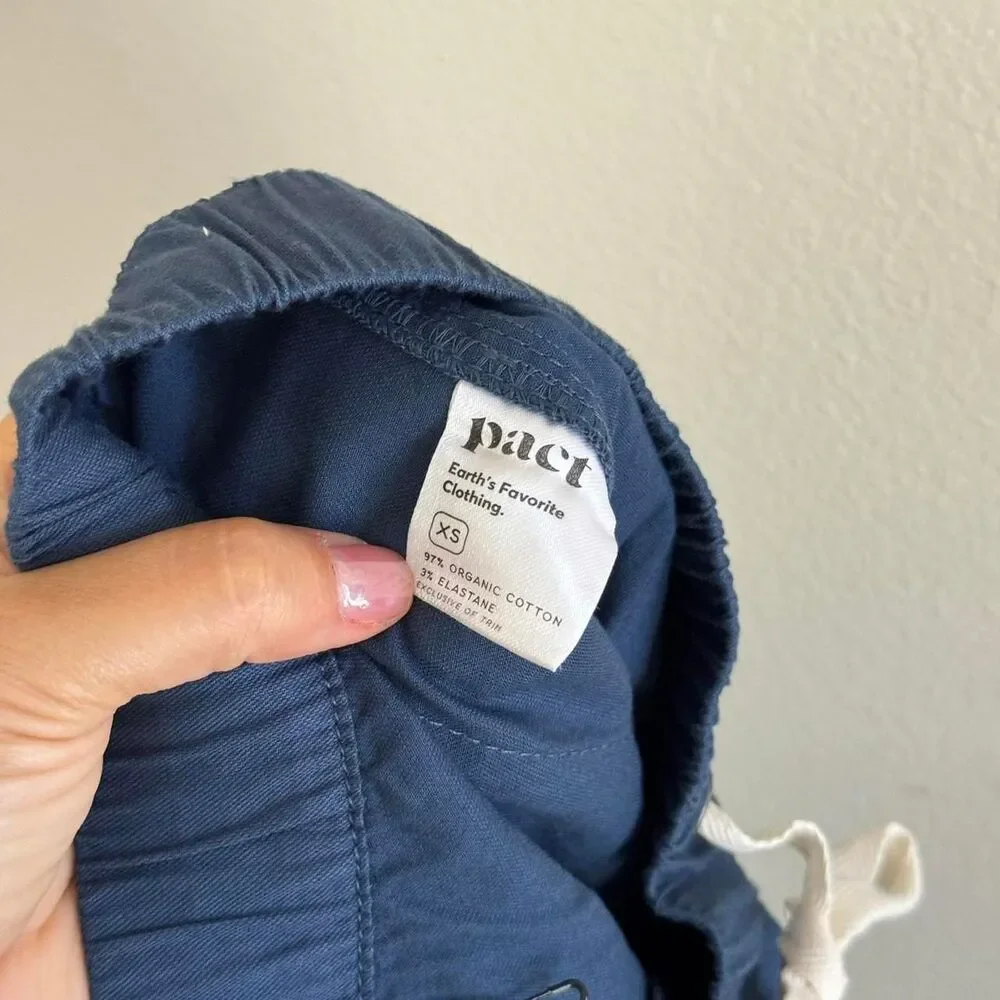 NWOT Pact Daily Twill Pant French Navy XS